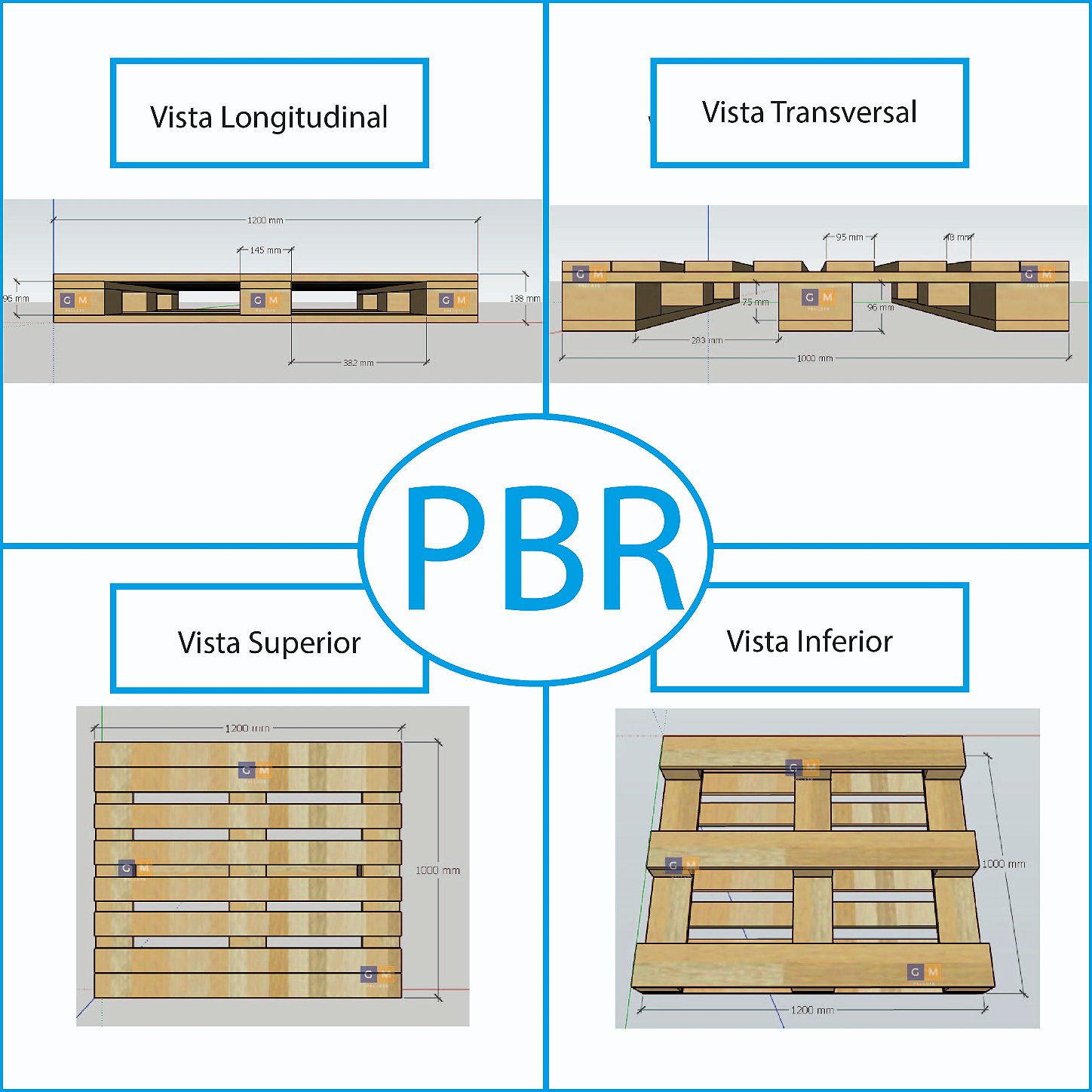 Pallet pbr seminovo gm pallets